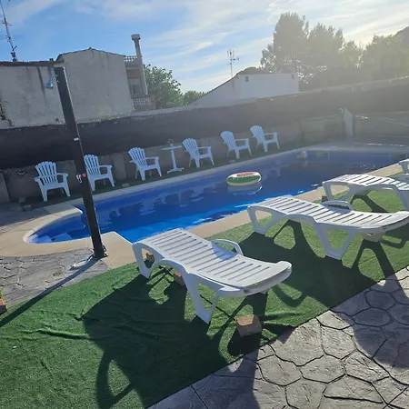 Сasa de vacaciones Con Piscina 50 Minutos Madrid En Escalona *